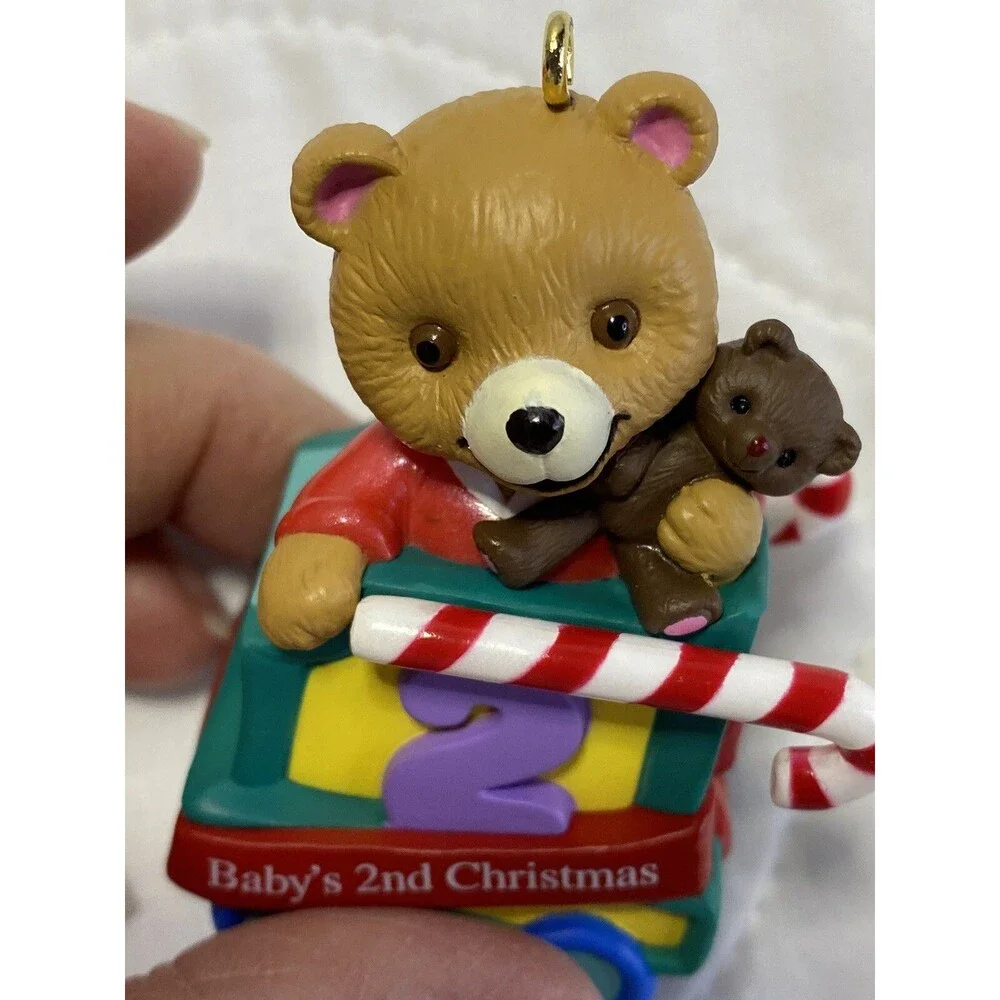 2000 Hallmark Keepsake Ornament Baby's Second Christmas Teddy Bear